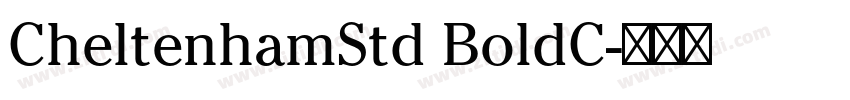 CheltenhamStd BoldC字体转换